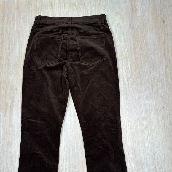 Cabi Ankle Skinny Brown Corduroy High Rise Button Fly Retro Pants 2 Style #4319 - Picture 6 of 14